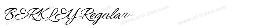 BERKLEY Regular字体转换